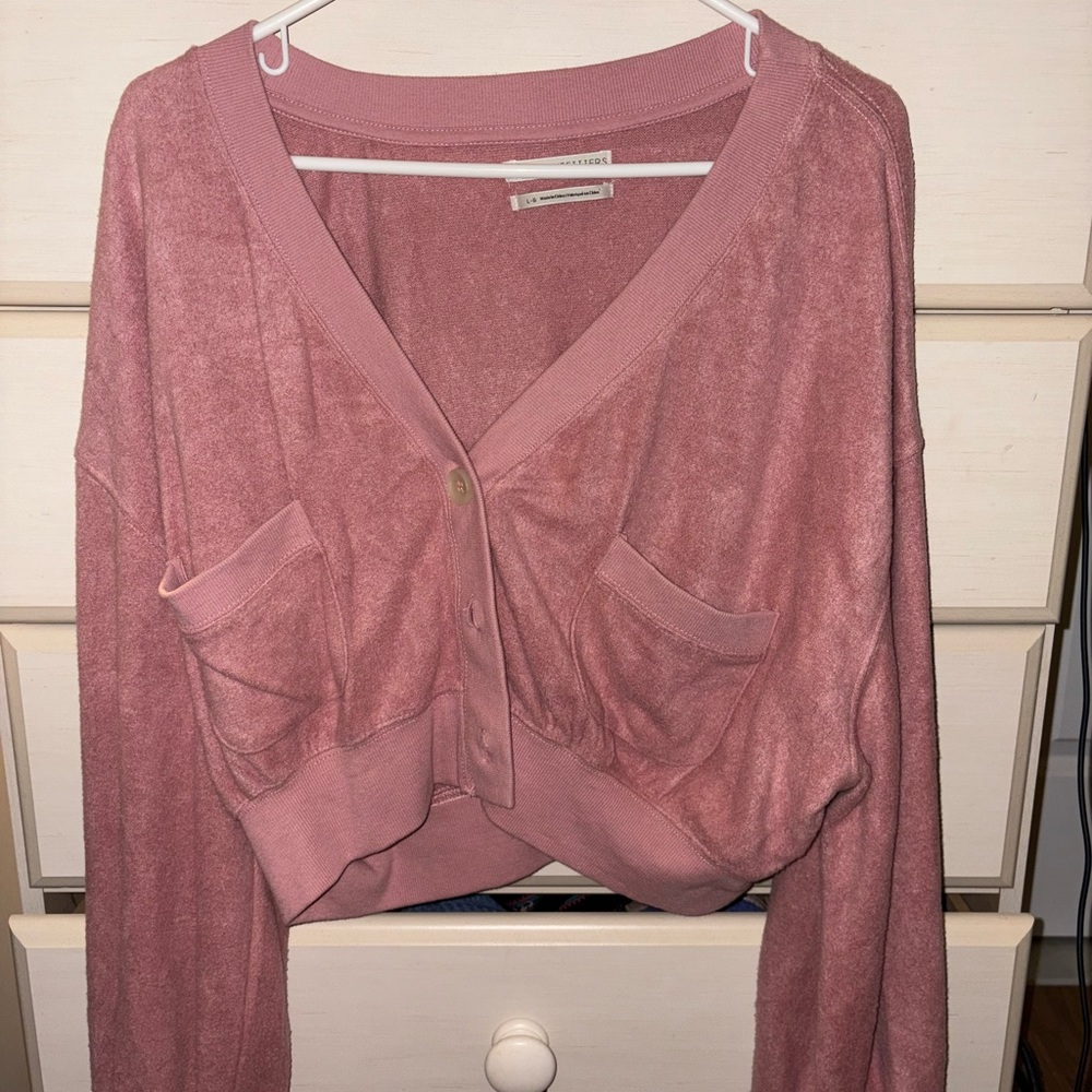 Urban Outfitters Pink Cropper Cardigan